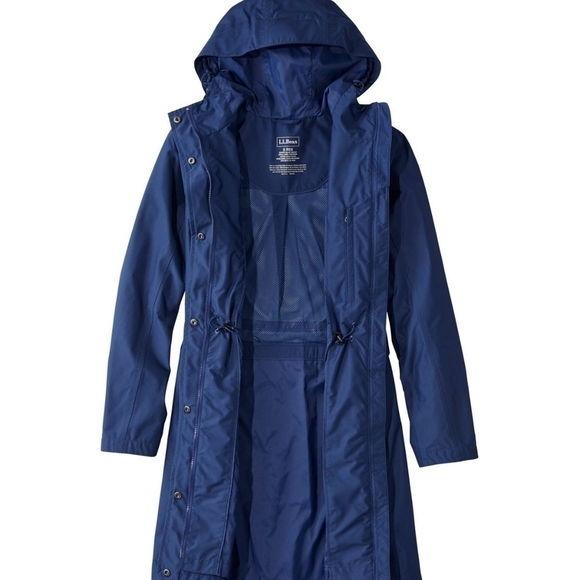 L.L. BEAN Pink H2OFF Raincoat Jacket Mesh-Lined Misses Small Petite 287445 - Picture 9 of 17